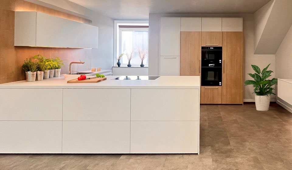 Cuisine Beckermann Bright Chic — clarté et élégance — Cailler Électroménager